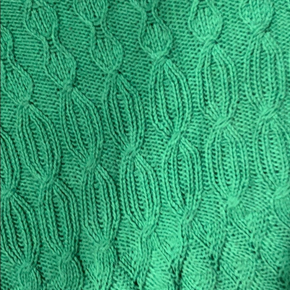 Anthropologie Sparrow Green Cable Knit Sweater - Picture 2 of 5